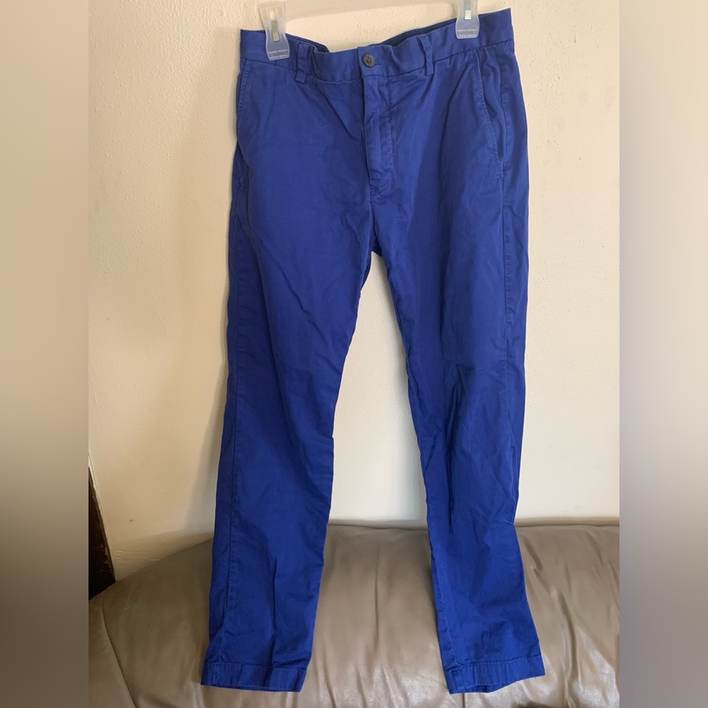 Brooks Brothers Red Fleece Cotton Trousers 33x32 Men’s Blue